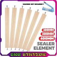 200/300/400mm Impulse Sealer Heat Wire Sealer Element Strip Heat Sealer Element Impulse Sealer Cloth