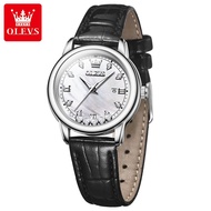 Korea Olevs Watch New Style Diamond Belt Dual Calendar Waterproof Quartz Watch Ladies Watch Women's Watch 9981 COD