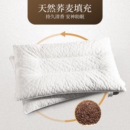 S-6💝Pure Buckwheat Pillow Cervical Support Improve Sleeping Depth Low Loft Pillow Hard Pillow Buckwheat Husk Buckwheat H