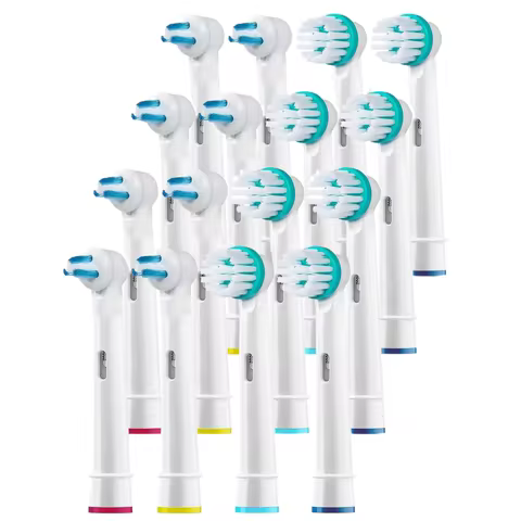4/8/16Pcs Ortho and Power Tip Brush Heads Compatible with Oralb Electric Toothbrush for Braces