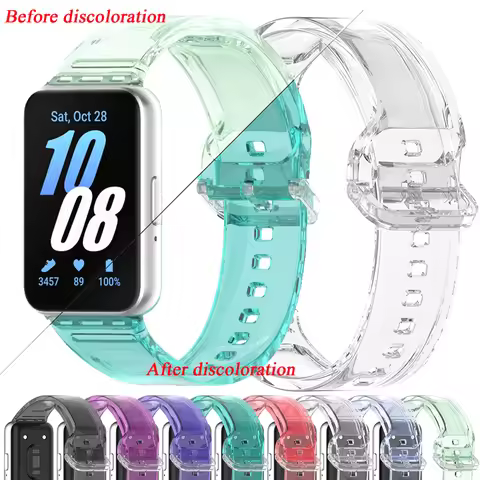Watchband for Samsung Fit3 SM-R39 Transparent Change Color Light Wrist Bracelet Samsung Fit 3 Strap 
