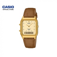 Casio Vintage AQ-230EGL-9A Brown Leather Band Women/Men Watch