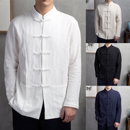 [HOT]Men Chinese Traditional Kung Fu Tai Chi Coat Tang Suit Uniform Jacket Clothing