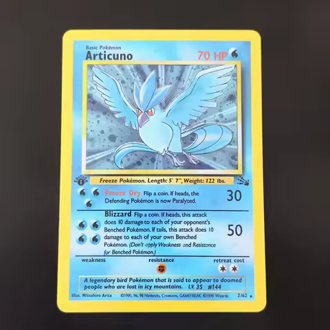 Proxy/TCG Pokemon Fossil Series Card Vintage Fossil Base Set Card Kabutops Articuno Moltres Muk Geng