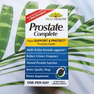 อาหารเสริม สำหรับผู้ชาย ต่อมลูกหมาก Prostate Complete Helps Support &amp; Protect 30 Softgels (Real Health®)