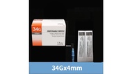 Painless 34G 1.5mm 4mm 36G 4mm Needle 1ml Luer Lock Syringe with 26G Needle