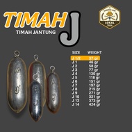 Fishing Lead Heart Tin J | J1 J2 J3 J4 J5 J6 J7 J8 J9 J10 J12 J14 | Tin Heart Retail Per Unit Tin Pe