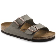 Birkenstock Male Female Sandals Arizona Birko-Flower nbuck stone