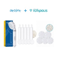 Atojet Shower Head + Ionpolis 1 Year Filter Set