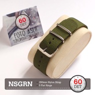 [Watch Accessories] Nato Strap Canvas Nylon Fabric Watch Strap 18mm 20mm 22mm 24mm NSGRN - 18mm