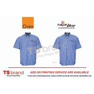 F14210  Uniform Men Corporate Business Shirt Baju Kemeja Korporat Lelaki  (LIGHT BLUE)
