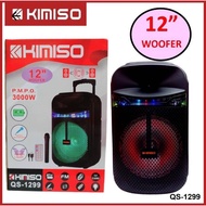 QS-1299 Bass Speaker KIMISO 12inch Big Rrolley Speaker