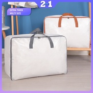 Thick Toto Bag Waterproof Storage Bag Beg Toto Pvc Bag Beg Besar Berzip Plastic Bag Travel Bag Beg G
