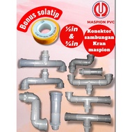 PVC FAUCET CONNECTOR FREE SOLATIP 2-WAY FAUCET/. Mirror 1⁄2in and 3⁄4in