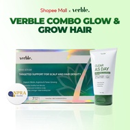 VERBLE Glow & Grow Combo Hair Growth Serum + Anti-Acne Cleanser for All Skin Types
