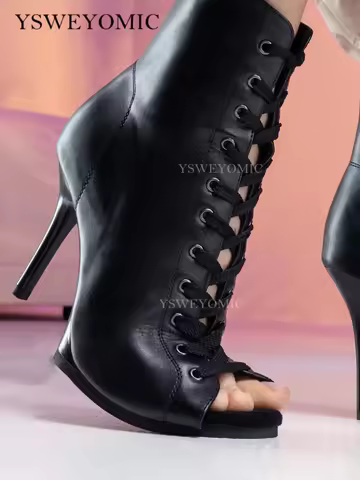 9.5cm 11cm Jazz Heels Leather Dance Shoes Black Platform Customized Logo High Quality Made Dance Hee