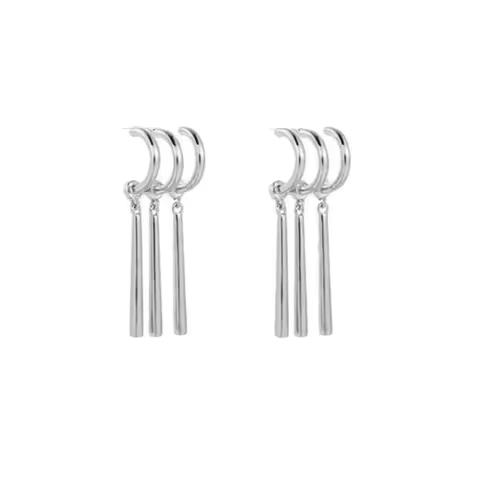 1Pair Zoro Anime Earrings Women Men Cosplay Fashion Earrings Piercing Jewelry Fake Triple Earring Da
