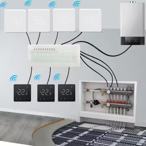 Beok CCT-10 Hub Controller 8 sub-chamber electric valve LCD box indicates 8 channels concentrator