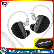 KZ Symphony In Ear Wired Earphone Add Faaeal PU Square Storage Box Comfortable To Wear HIFI Bass Mon
