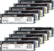 TEAMGROUP MP33 256GB 10 Pack SLC Cache 3D NAND TLC NVMe 1.3 PCIe Gen3x4 M.2 2280 Internal Solid Stat