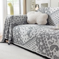 Sofa Covers Boho Couch Cover with Tassel L Shaped Cover Washable Couch Protector