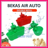 Bekas Air Ayam Minuman Tempat Minum Burung Automatic Chicken Drinker Water Bowl