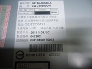 TOYOTA  原廠CD音響(國際牌2011年生產)