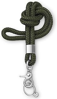 [Test Very Good, Note 1.1] Key Ring with Lanyard for Key Rings with Carabiner as Card Holder, German