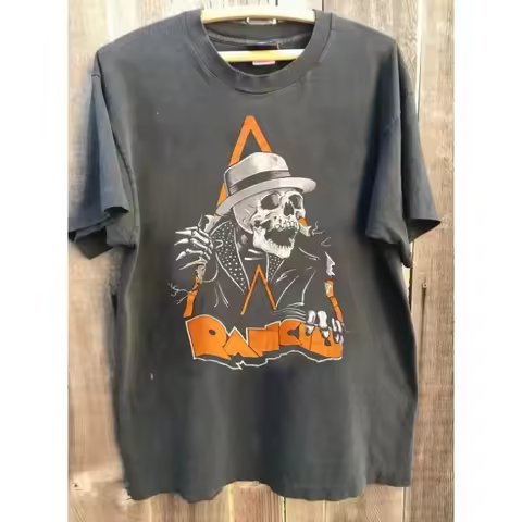 Neutral T-shirt Pattern Harajuku T-shirt Rancid Band A Clockwork Orange Tour Charcoal Grey