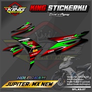 Sticker Striping Jupiter Mx New 135 - Striping Motor Jupiter Mx New 135 Motif Racing. KS.07