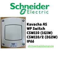 Schneider Kavacha Weatherproof Switch 1 Gang 1/2 Way IP66 CSW110 CSW110/2