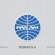 Vinyl Panam Airways Sticker Outdoor Luggage Sticker Waterproof Sticker