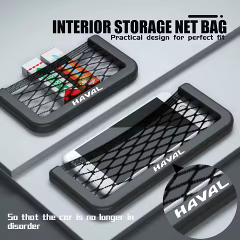 Car Mesh Storage Net Pocket Mobile Phone Holder Organizer Bag For Haval H6 F7 H9 H2 Jolion F7X F7H H