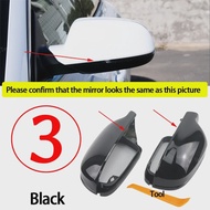 for Audi A3 A4 A5 A6 A8 Q3 SQ3 S4 S5 S6 S8 RS3 RS4 RS5 B8 B8.5 8P Carbon Fiber Look Black Mirror Cov