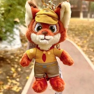 Fashion 2024 New Zootopia Nick plush dolls kawaii cartoon animals Fox stuffed doll keychain bags pe