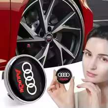 4pcs 56/60mm Car Wheel Center Hub Cap Badge Emblem Decal Wheel Sticker For Audi A4 A3 A5 A6 A7 A8 Q3