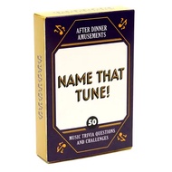 Name That Tune : 50 Music Trivia Questions and Challenges - Card game
