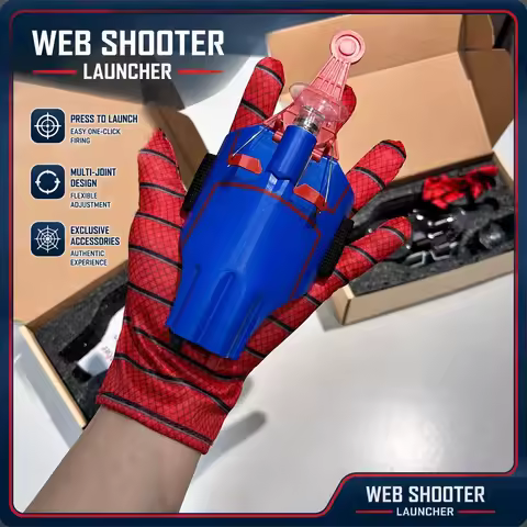 Ml Legends Fully Automatic Peripheral Spiderman Web Shooters Spider Silk Launcher Rope Device Cospla