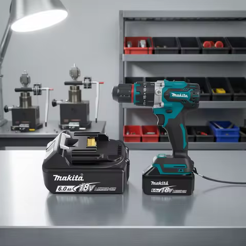 Makita 100%Original DDF487 Cordless Driver Drill 18V Brushless Electric Impact Screwdriver Rechargea