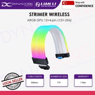 Lian Li Strimer Wireless 12+4-pin (12V-2X6) GPU ARGB Wide Extension Cable PW16-121W