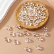 50 ชิ้น/เซ็ต เรียบง่าย PMMA โปร่งใส รูปหัวใจ ลูกปัด อุปกรณ์เครื่องประดับ DIY สำหรับ ผู้หญิง ผู้ชาย ส