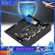 youpins ASHATA USB Front Panel PCI-E to 4xUSB3.0 for Chip Floppy Bay Adapter Expansion Riser Card  U