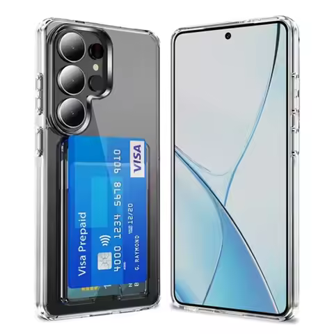 Transparent Wallet Phone Case For Samsung S26 Ultra S26 S25 Ultra S23 S22 S24 Ultra A56 A36 Storage 