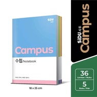 SiDU Campus Campus Long Notebook 36 Sheets -1 Pack of 5 books