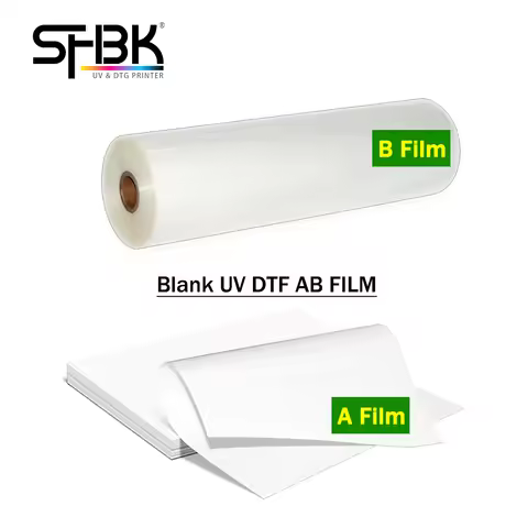 Compatible with Universal A2 A3 A4 UV Flatbed Printer UV DTF Sticker AB FILM A FILM B FILM Laminatio