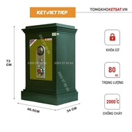Két Sắt Chống Cháy Khóa Cơ Việt Tiệp K305-KC Nặng 80KG Chốt Đúc Đặc Bảo Mật Cao Cấp (Bảo Hành 5 Năm)