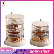 [xinhuan75l.] 360° Rotating Hair Accessories Storage Box, Jewelry Box, for Item Organization