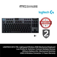 LOGITECH G913 TKL Lightspeed Wireless RGB Mechanical Keyboard
