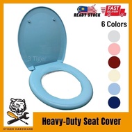 Heavy-Duty Toilet Seat Cover With Adjustable Hinges Plastik Jamban Duduk Tandas Penutup Tandas Duduk
