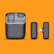 J11J13 Wireless Lavalier Microphone One for Two Long Battery Life with Charging Bin Radio Noise-Canc